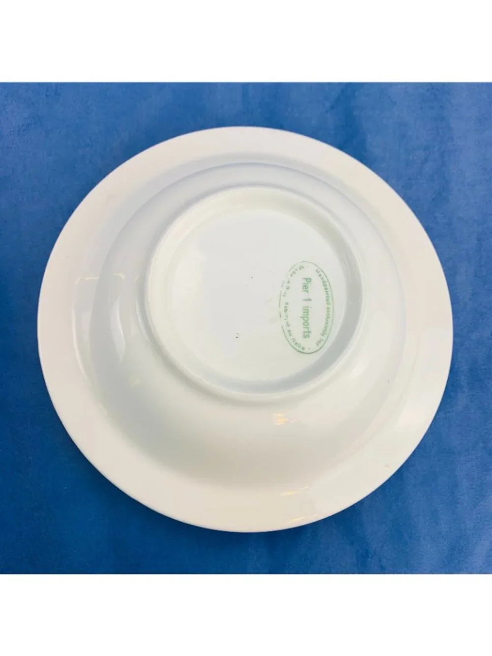 Pier 1 One Imports COLORED X Hand Painted Stoneware Italy Rim Soup Cereal Bowl 5